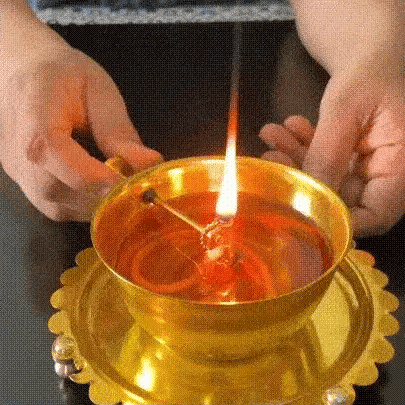 Akhand Diya & Glass Cover - 100% Pure Brass (पीतल) - BUY 1 GET 1 FREE - PACK of 2